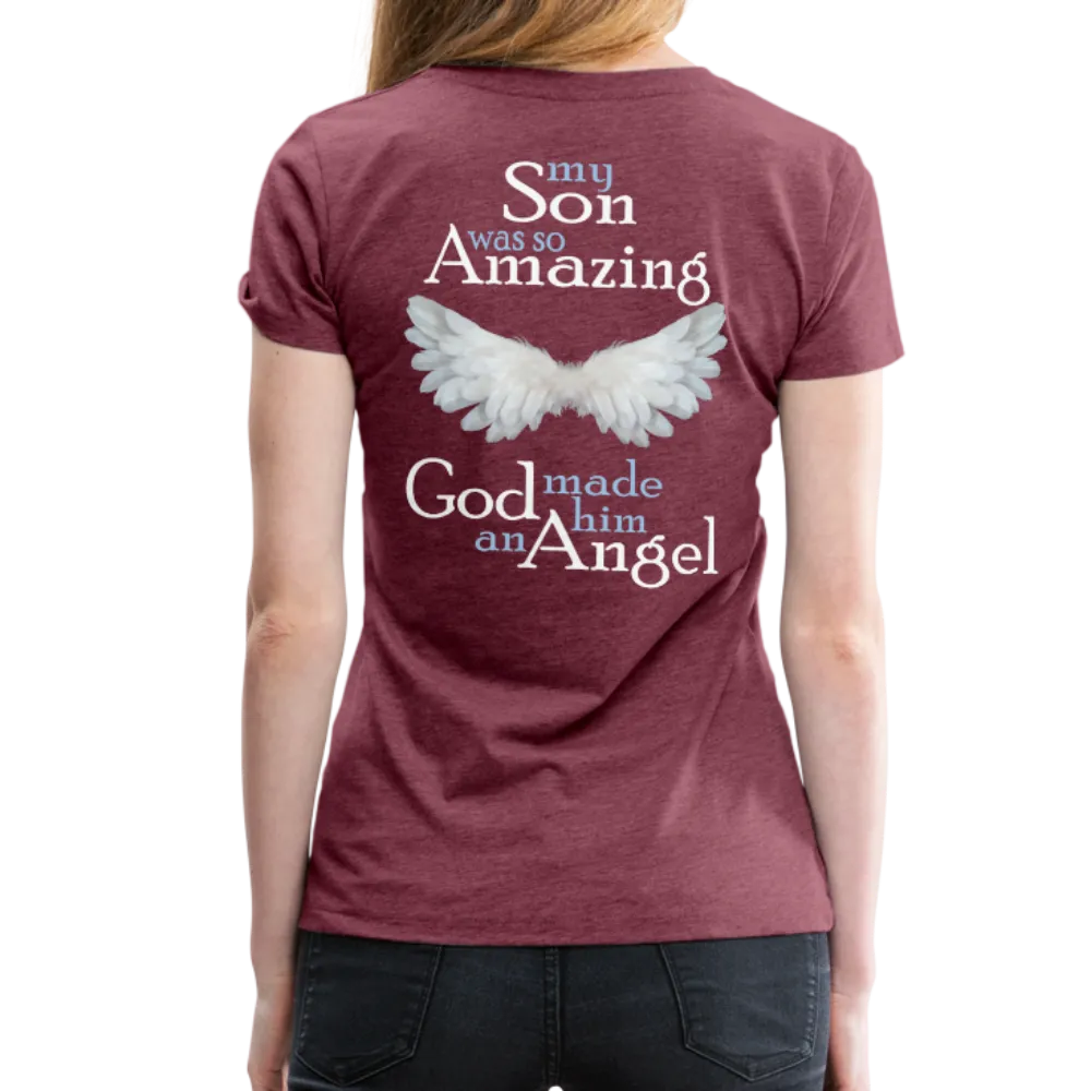 Son Amazing Angel Women’s Premium T-Shirt (CK1480W)
