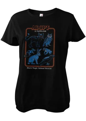 Steven Rhodes Adopt A Familiar Girly T-Shirt Black Blue