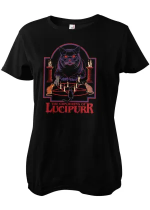 Steven Rhodes Lucipurr Girly T-Shirt Black