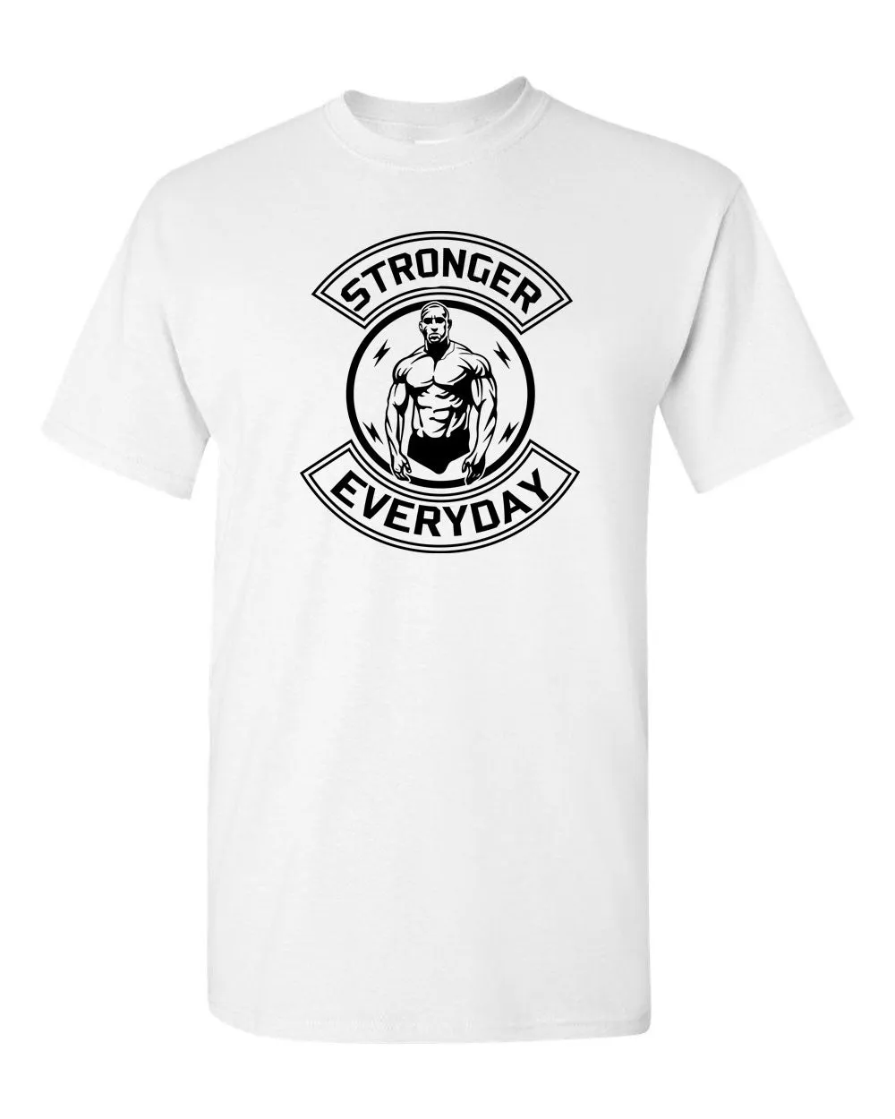 Stronger Everyday Gym T-shirt - Muscle Builder T-shirt