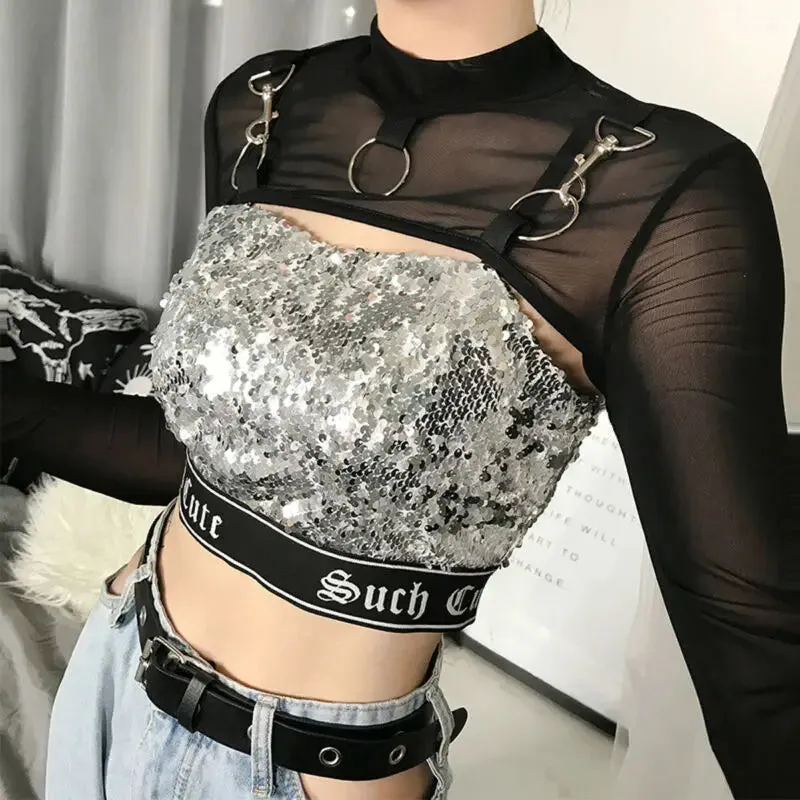 Summer Sexy Mesh See Through T-Shirt