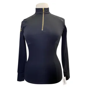 Sync Equestrian 'Venom' Performance Top in Black - Women's Small