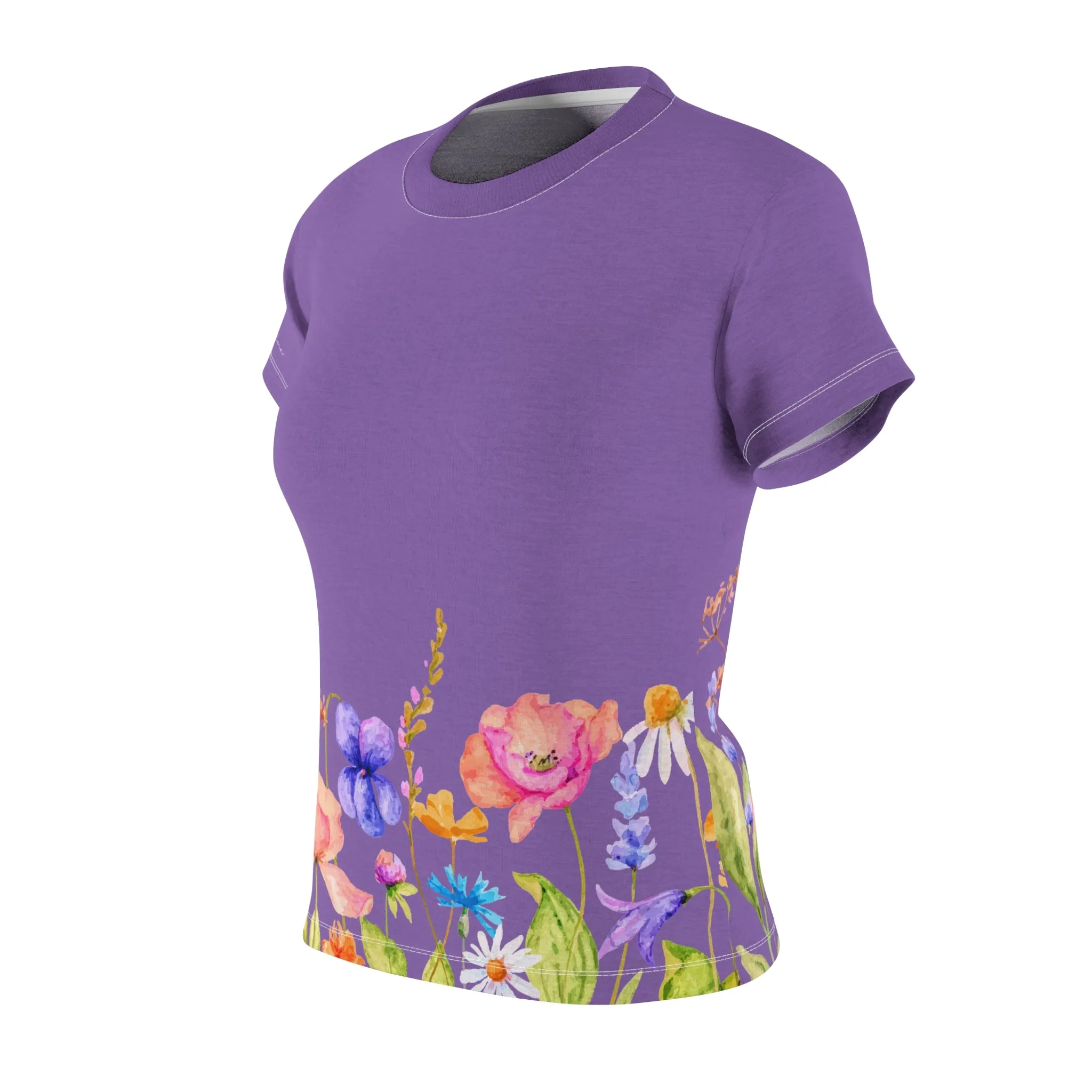 T-Shirt, Light Purple Spring Garden