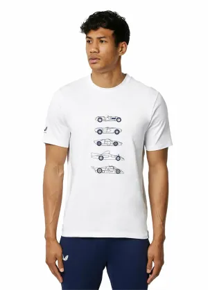 T-SHIRT Sportscar 24 Hours Heures Du Le Mans Castore NEW Vintage Car White XL