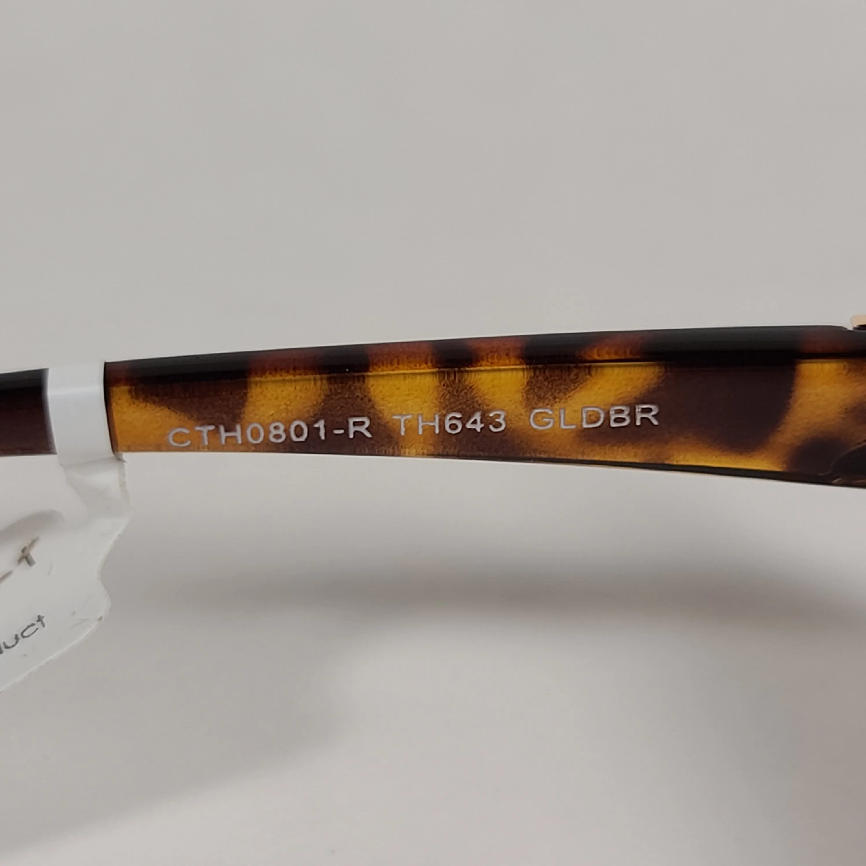 Tahari Butterfly Vented Sunglasses Brown Tortoise And Gold Frame Silver Mirror Gradient Lens TH643 GLDBR