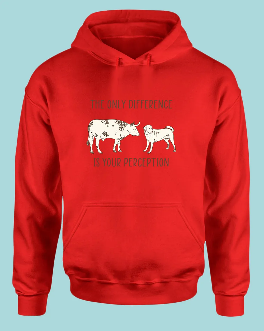 The Only Difference Is Your Perception Hoodie, Vegan Hoodie