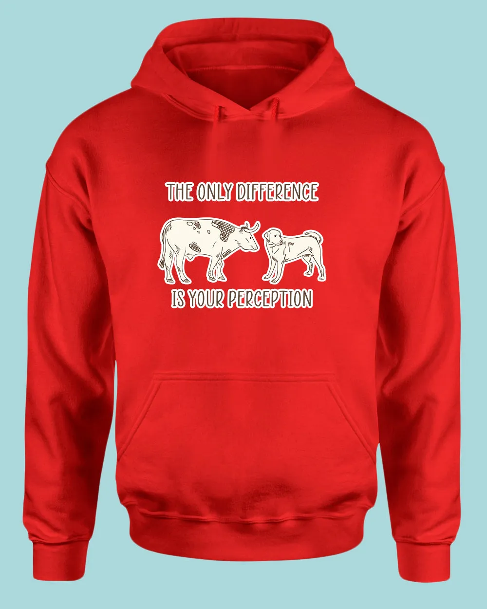 The Only Difference Is Your Perception Hoodie, Vegan Hoodie