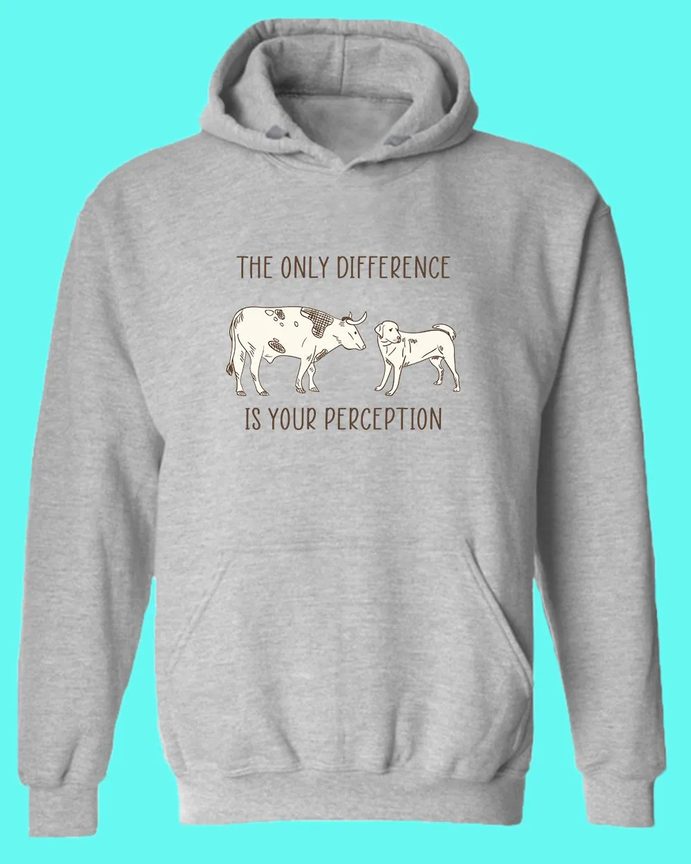 The Only Difference Is Your Perception Hoodie, Vegan Hoodie