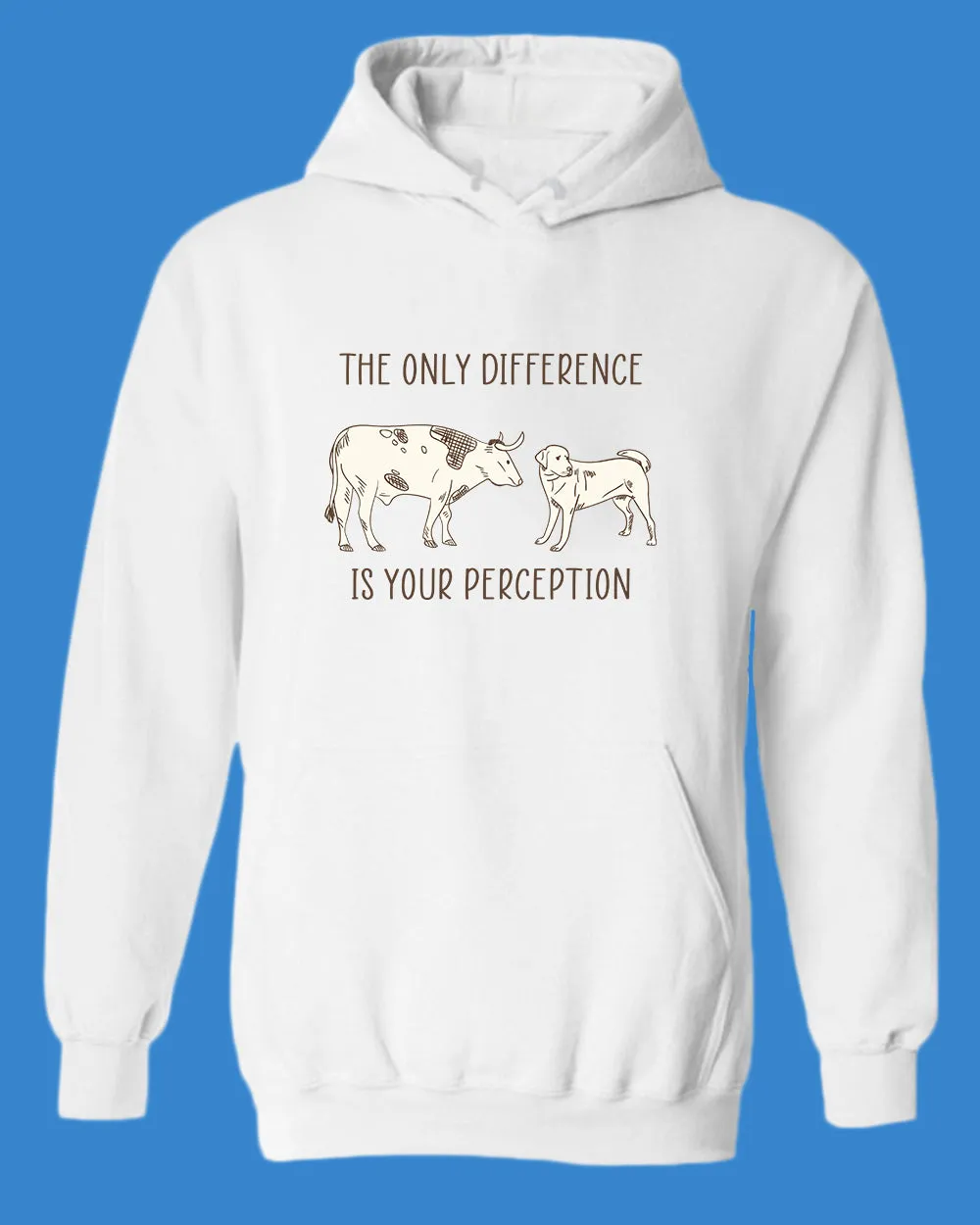 The Only Difference Is Your Perception Hoodie, Vegan Hoodie