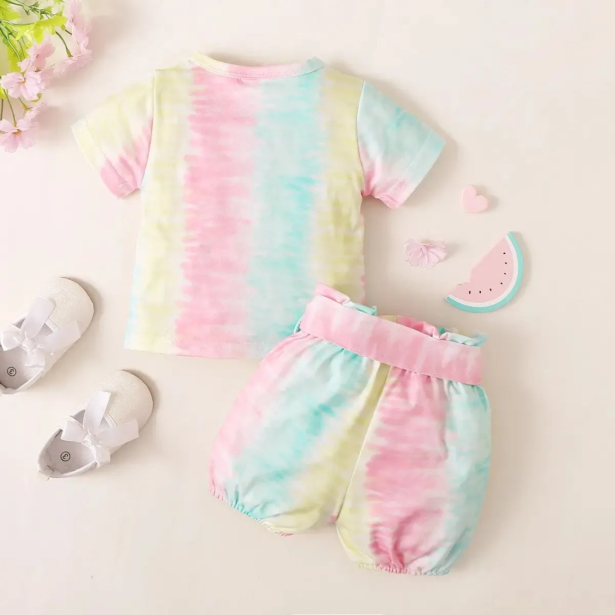 Tie Dye Shorts & T-Shirt