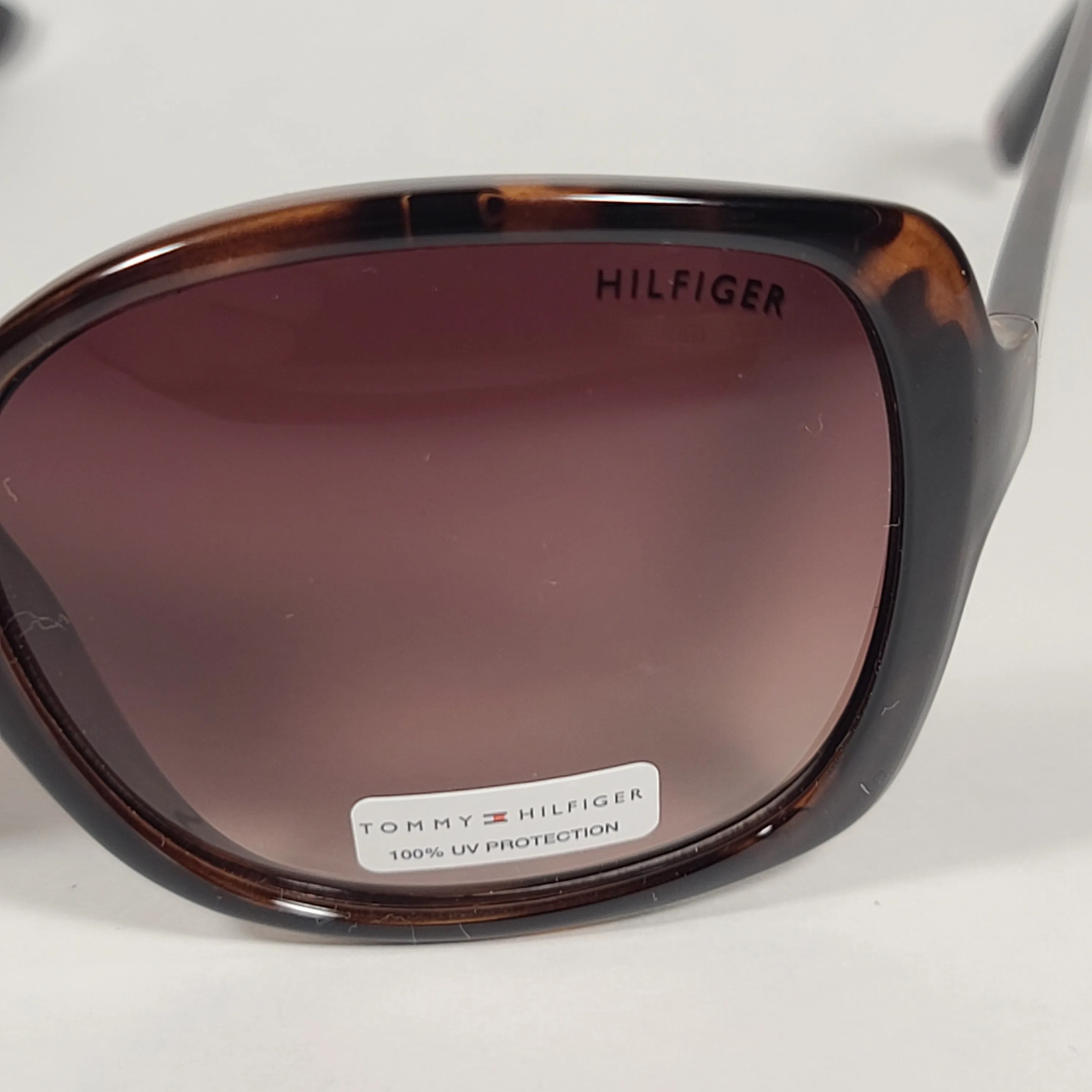 Tommy Hilfiger Hermione Butterfly Sunglasses Brown Tortoise Frame Brown Gradient Lens HERMIONE WP OL474
