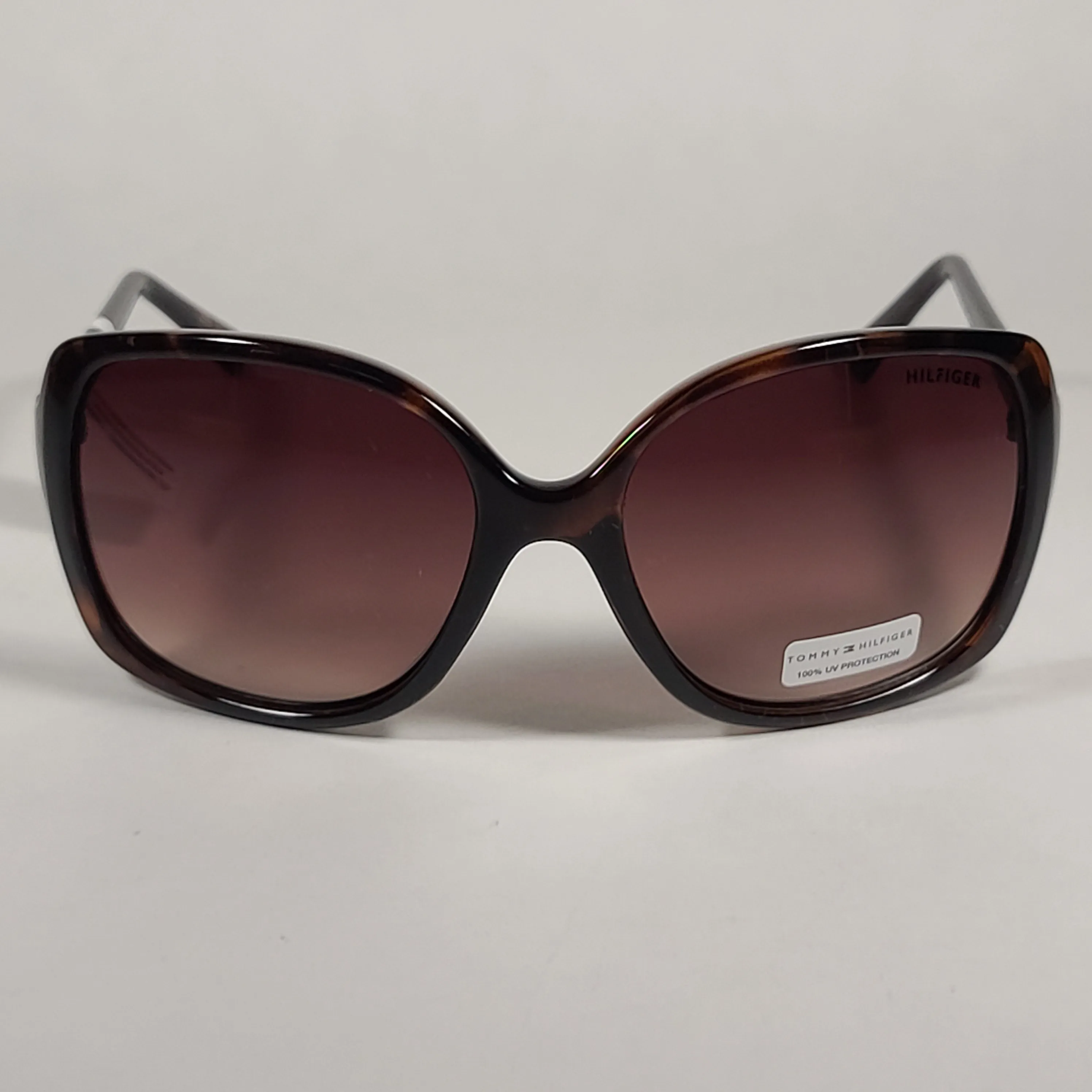 Tommy Hilfiger Hermione Butterfly Sunglasses Brown Tortoise Frame Brown Gradient Lens HERMIONE WP OL474