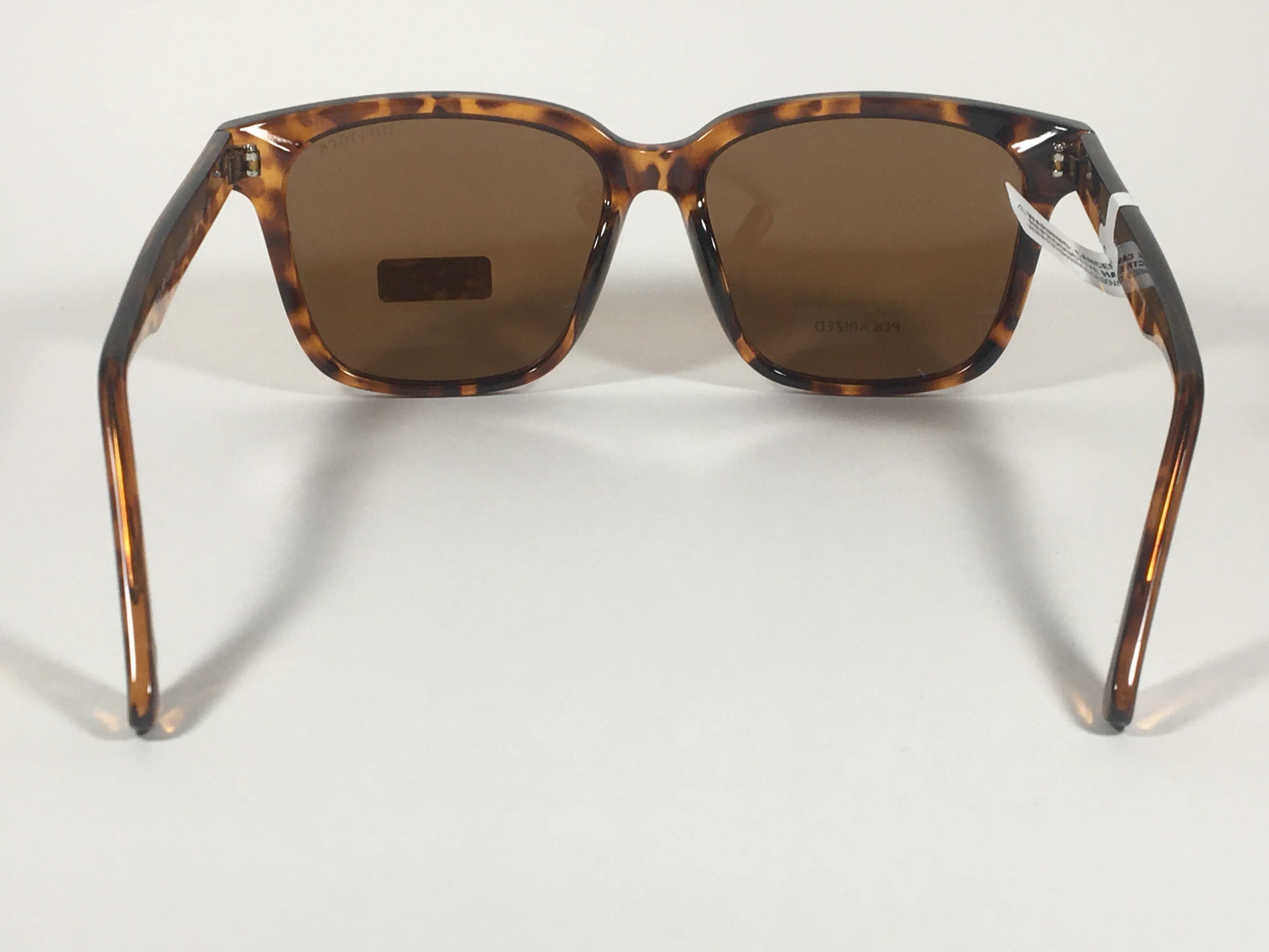 Tommy Hilfiger Polarized Jessica Square Sunglasses Brown Tortoise Frame Brown Lenses WP OL506P