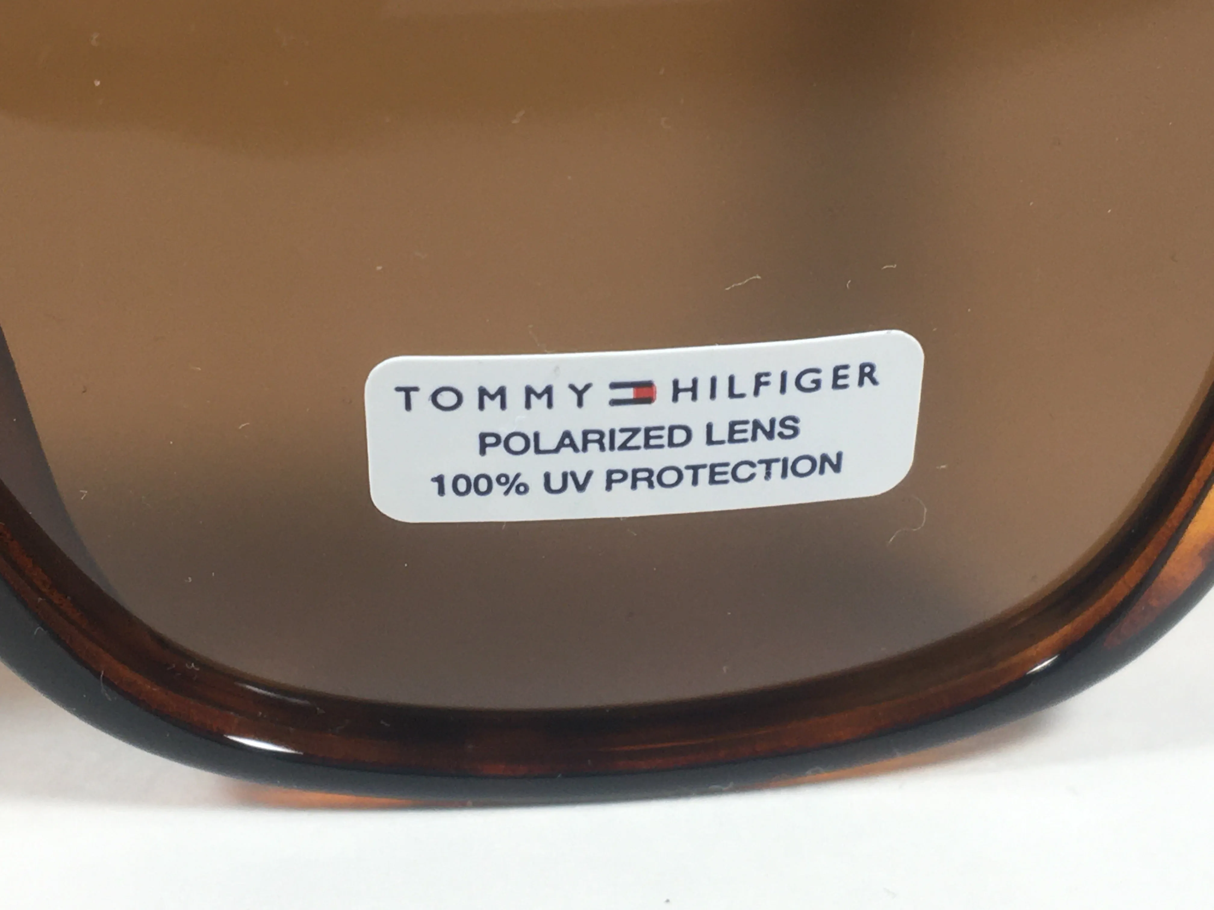 Tommy Hilfiger Polarized Jessica Square Sunglasses Brown Tortoise Frame Brown Lenses WP OL506P