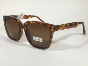 Tommy Hilfiger Polarized Jessica Square Sunglasses Brown Tortoise Frame Brown Lenses WP OL506P