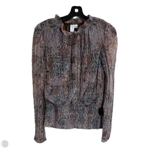 Top Long Sleeve By Joie In Brown, Size: M