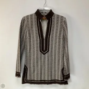 Top Long Sleeve By Tory Burch In Brown, Size: 4