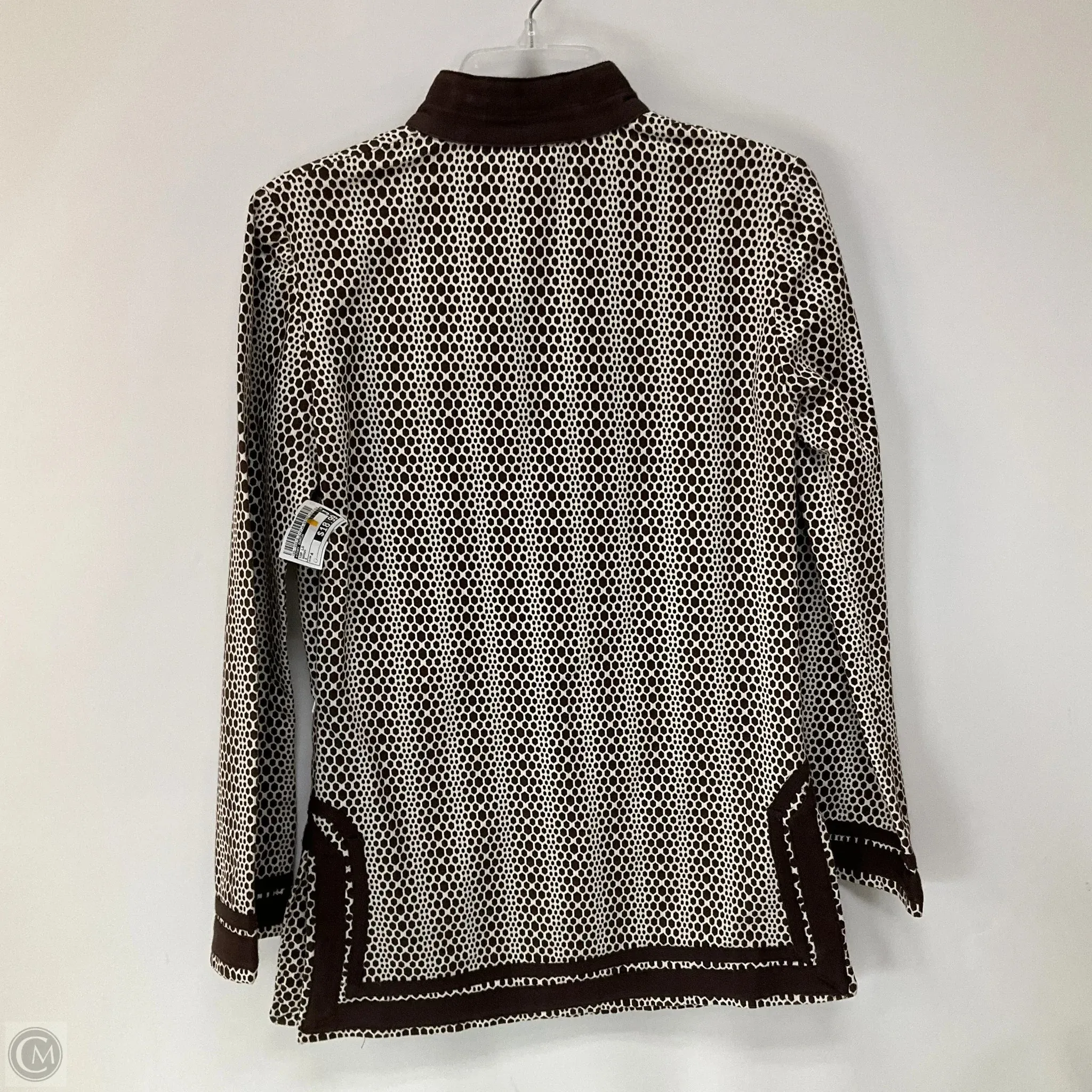 Top Long Sleeve By Tory Burch In Brown, Size: 4