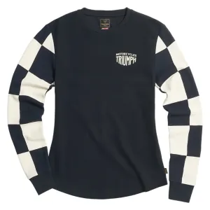 Triumph Ladies Nikki Long Sleeved T-Shirt Black / Bone