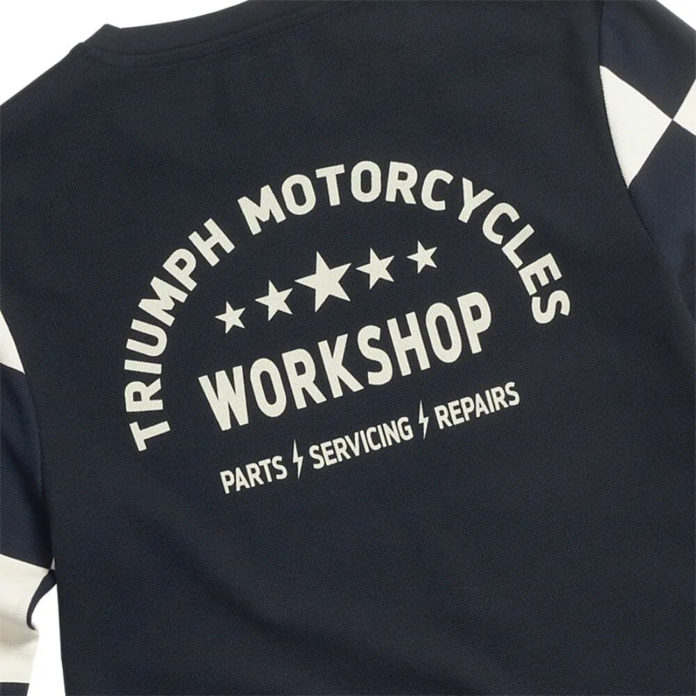 Triumph Ladies Nikki Long Sleeved T-Shirt Black / Bone