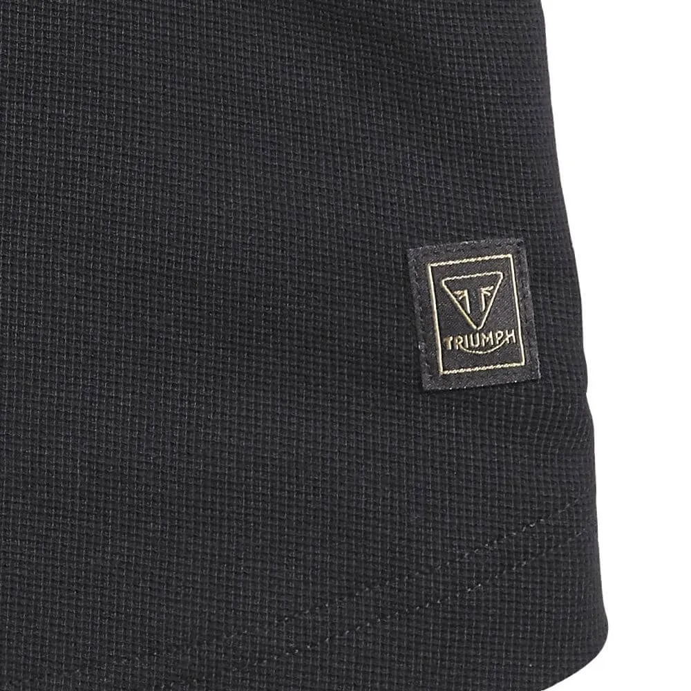 Triumph Ladies Stoll Long Sleeve Waffle T-Shirt Jet Black / Bone