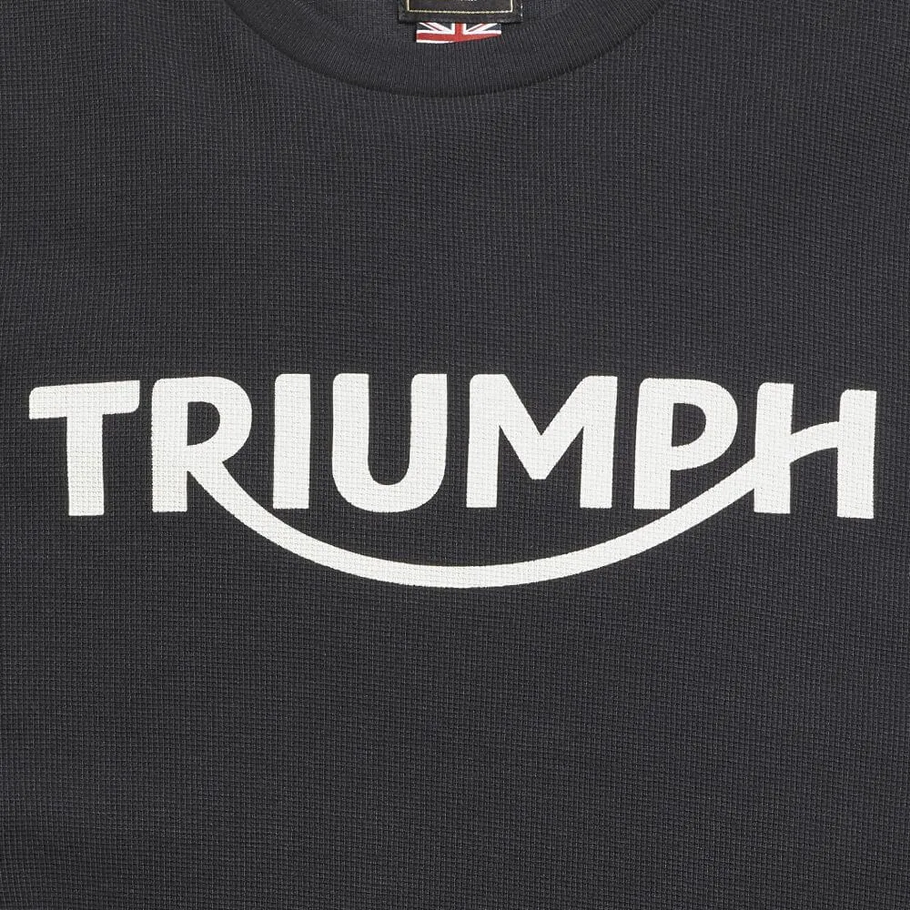 Triumph Ladies Stoll Long Sleeve Waffle T-Shirt Jet Black / Bone