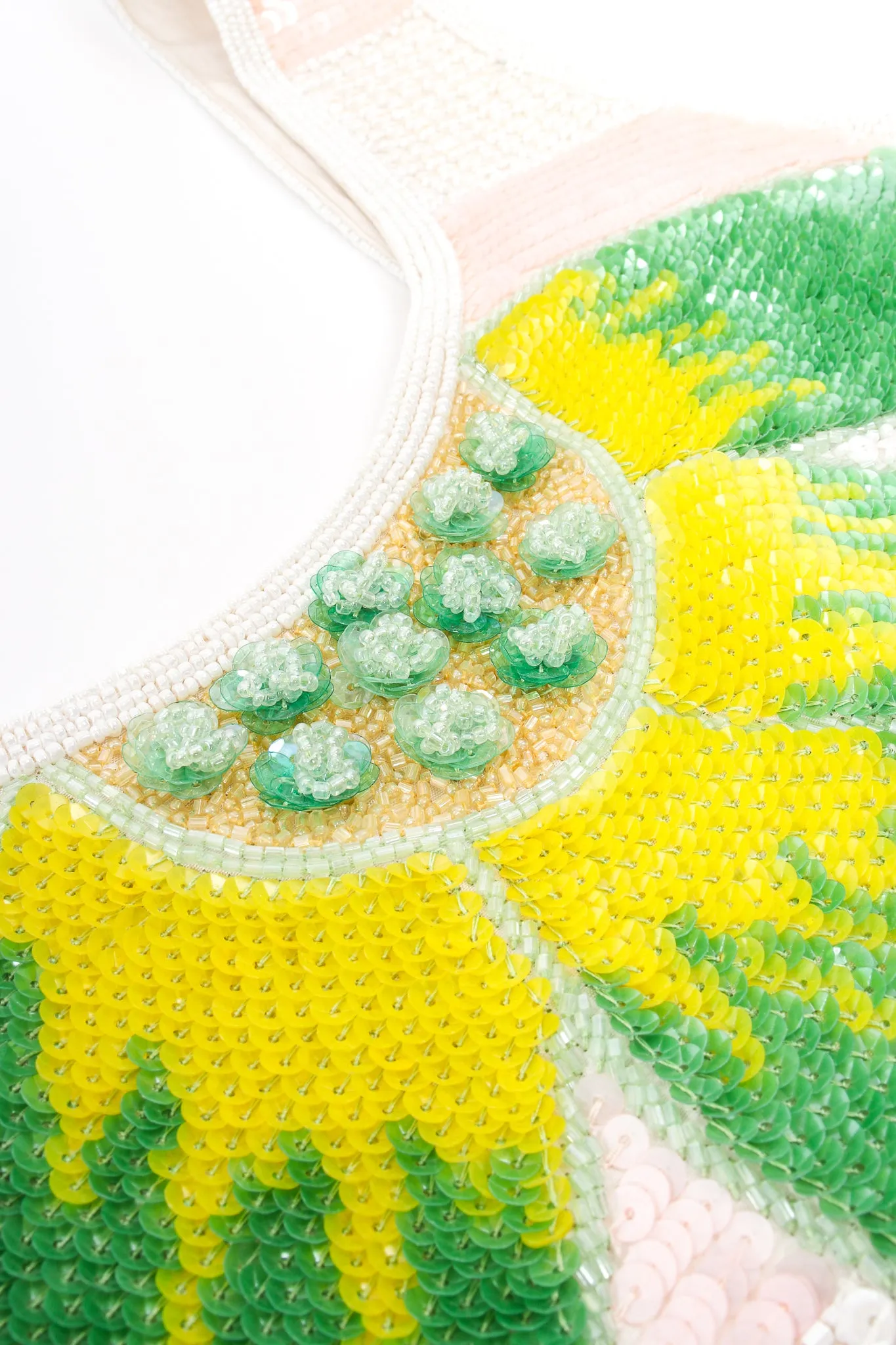 Tropical Sequined Stripe Dress