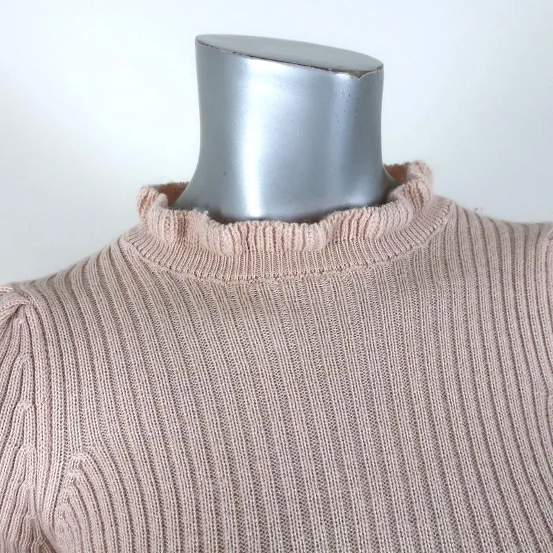 Ulla Johnson Sweater Altair Alpaca-Silk Knit Size Petite Puff Sleeve Pullover