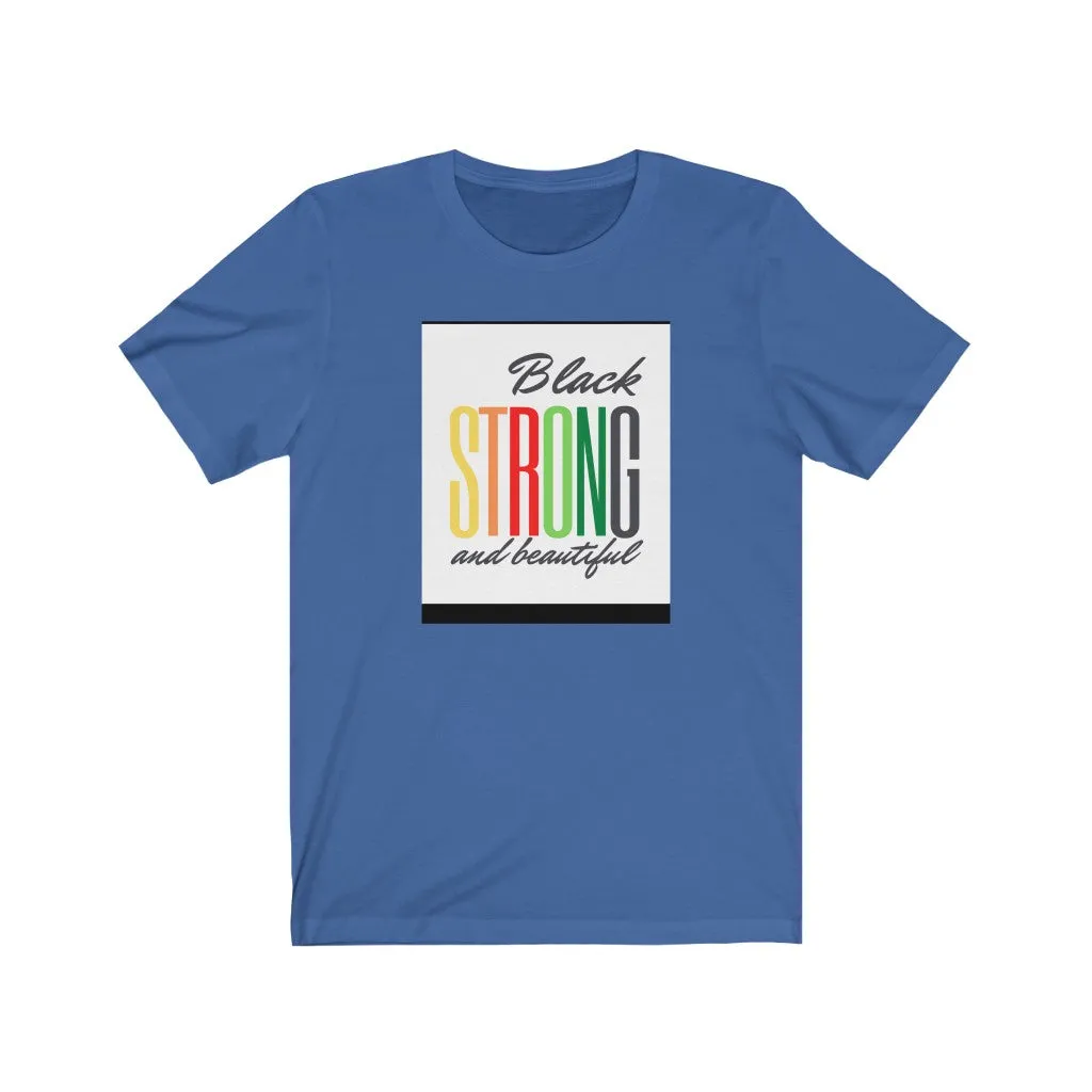 Unisex Jersey Short Sleeve Tee (Black Love Rock Original Design - Strong & Beautiful)