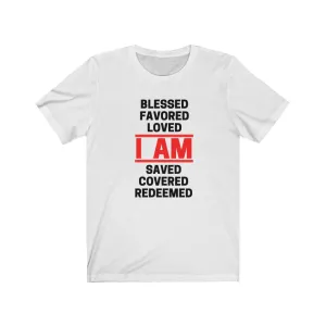 Unisex Jersey Short Sleeve Tee (Black Love Rocks Original Design - I AM)