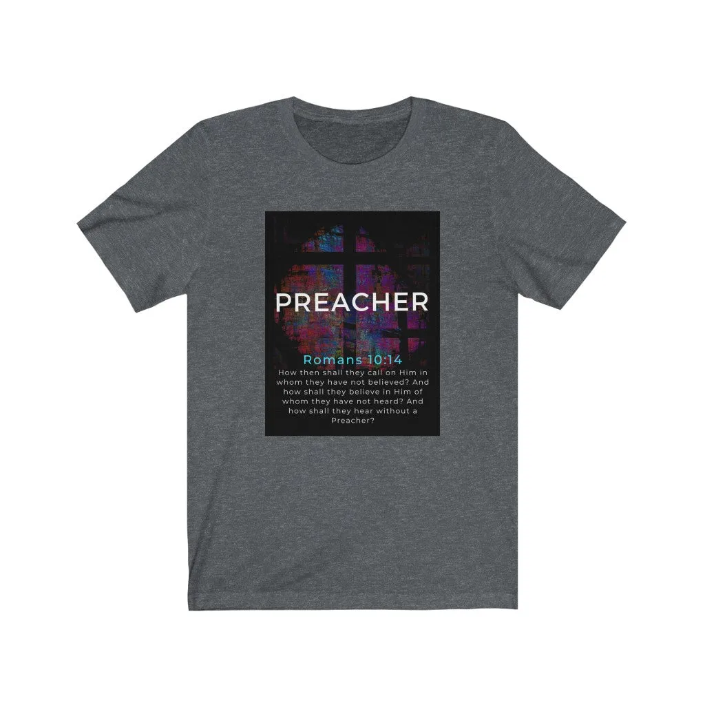 Unisex Jersey Short Sleeve Tee (Black Love Rocks Original Design - Preacher)