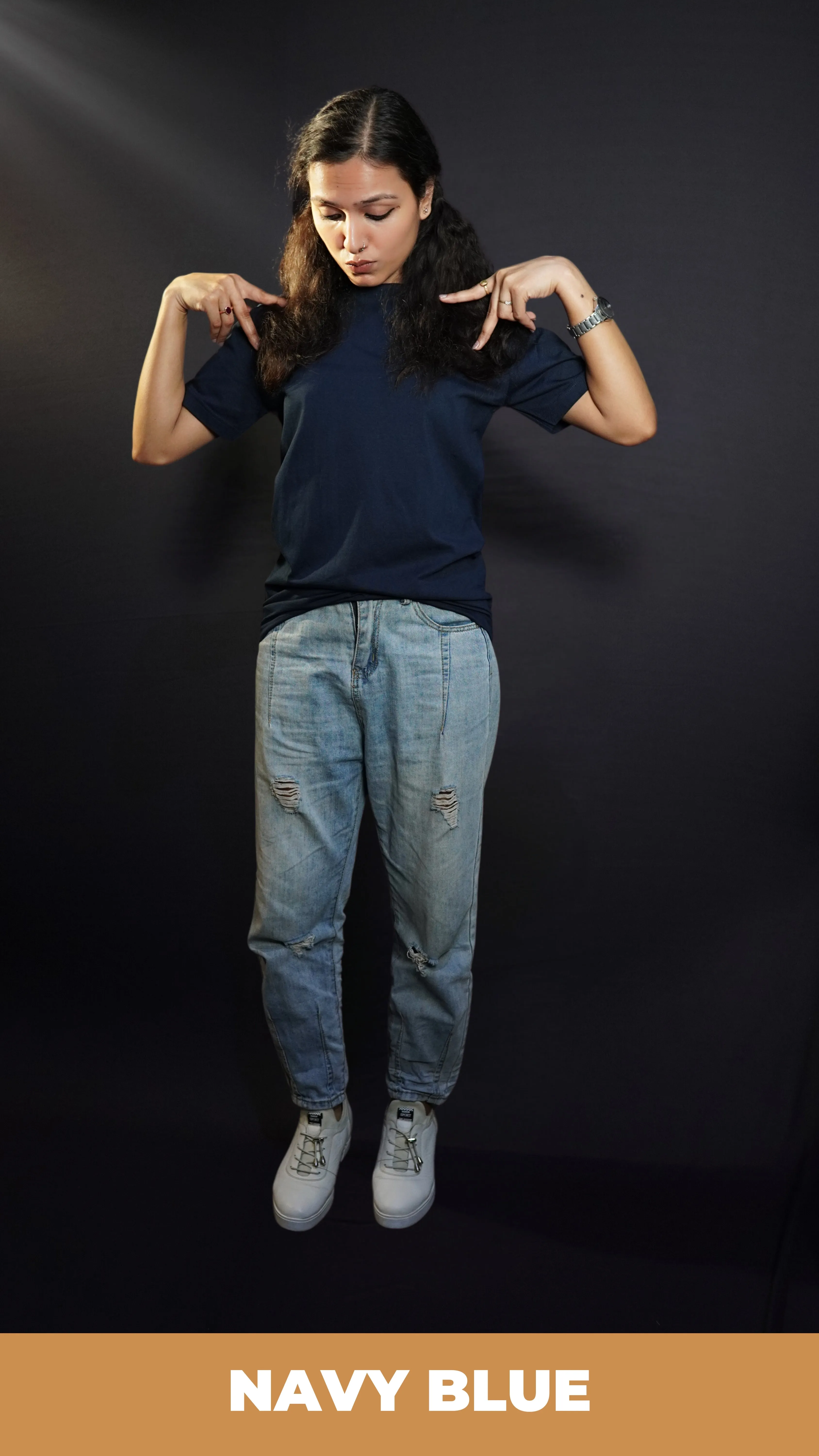 Unisex Navy Blue T shirt