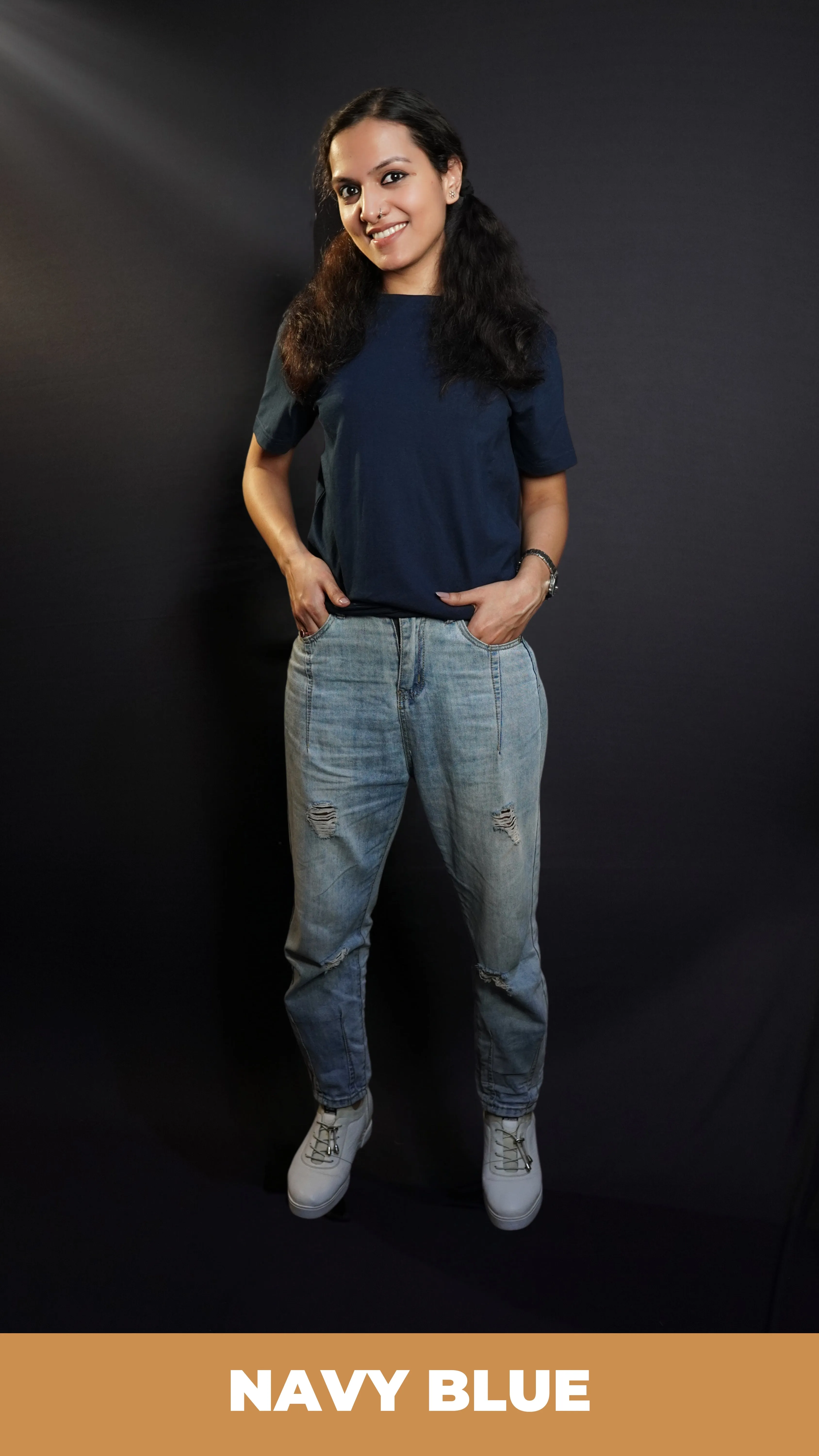 Unisex Navy Blue T shirt