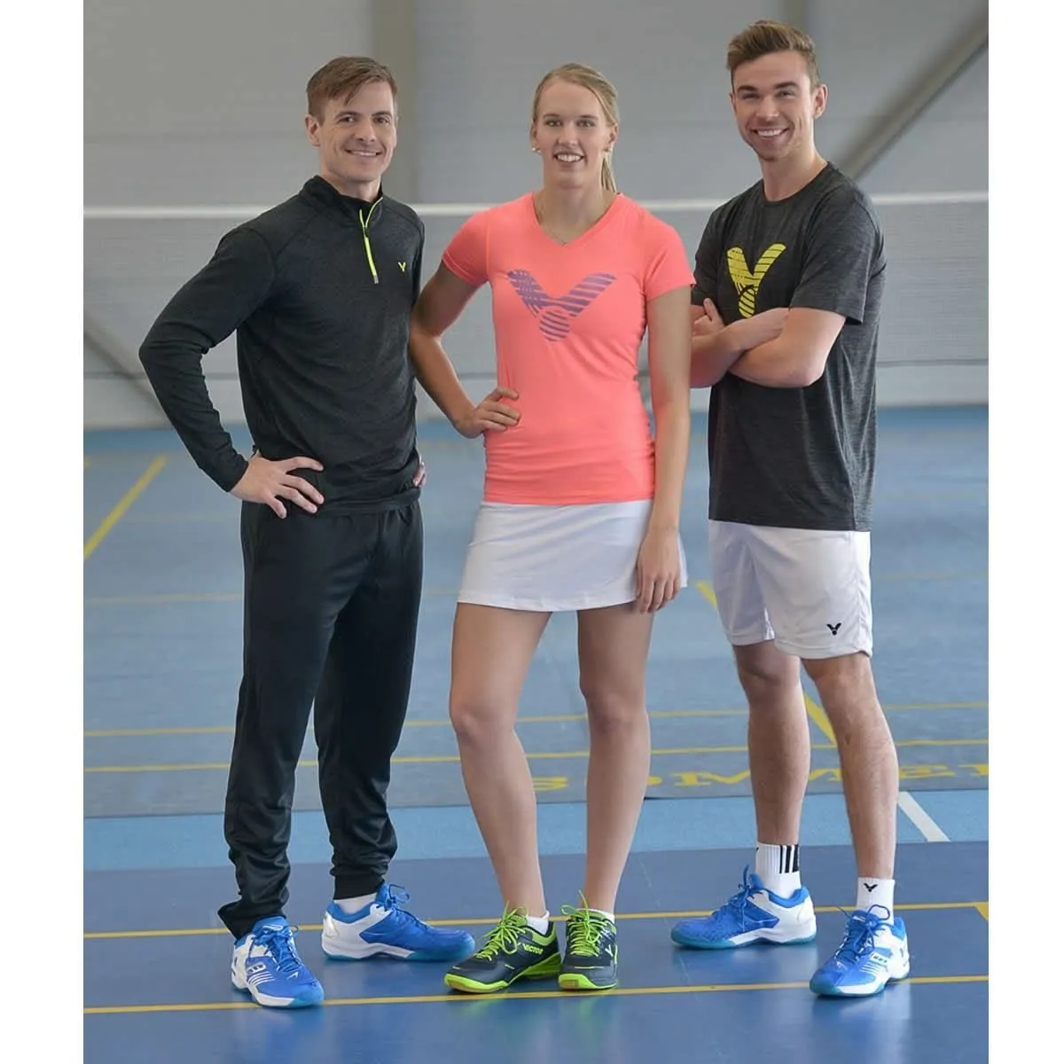 Victor Badminton T-Shirt Black melánge 6529