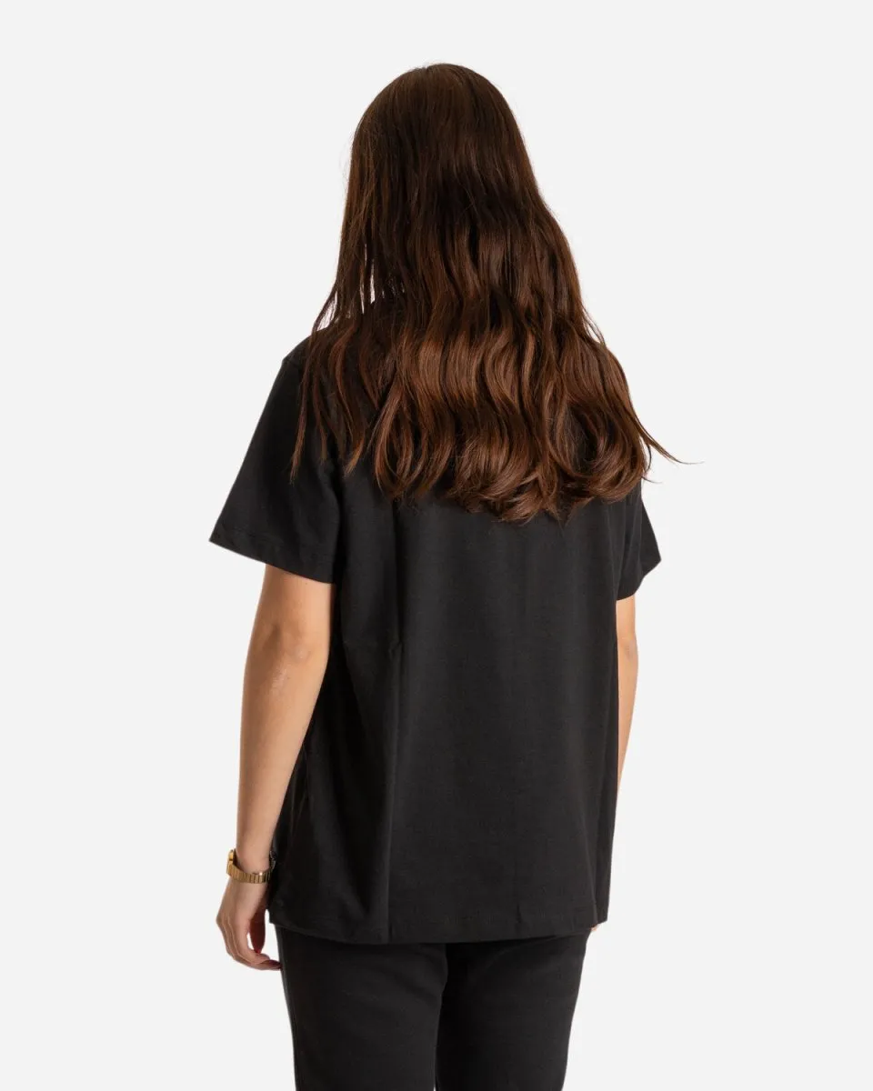 W NSW ESSNTL SS TOP BF - Black