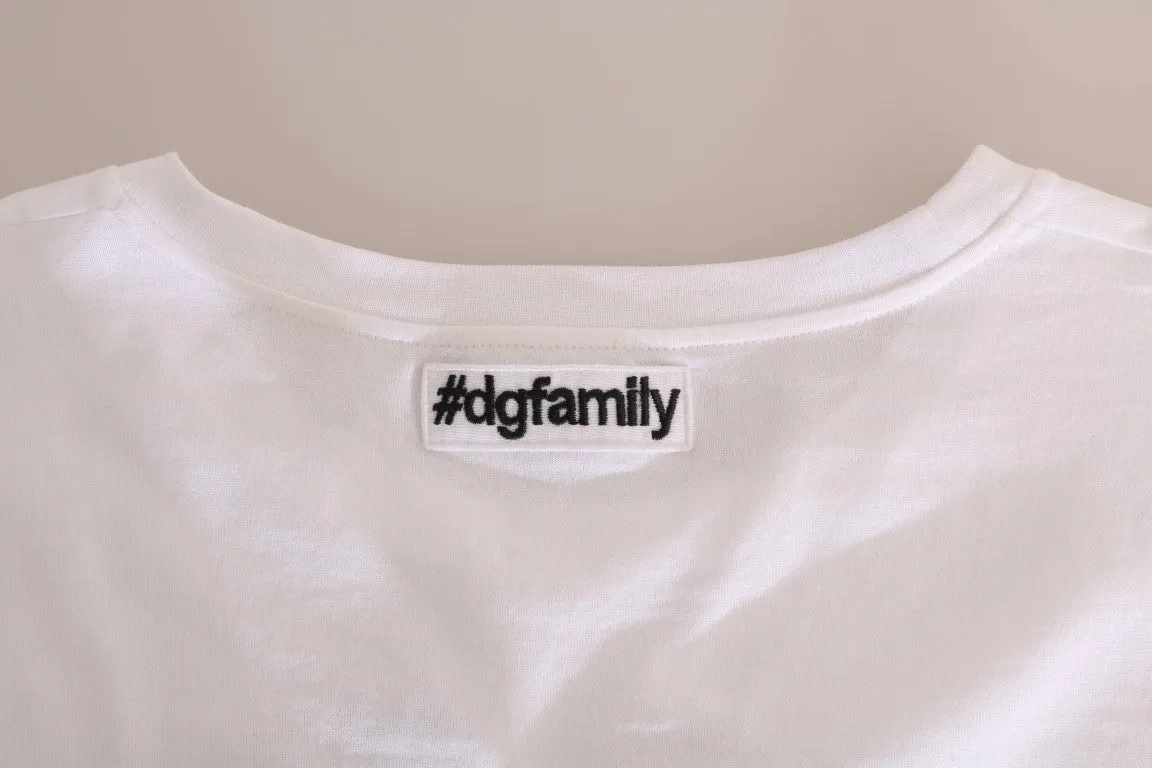 White Cotton Sequined T-Shirt