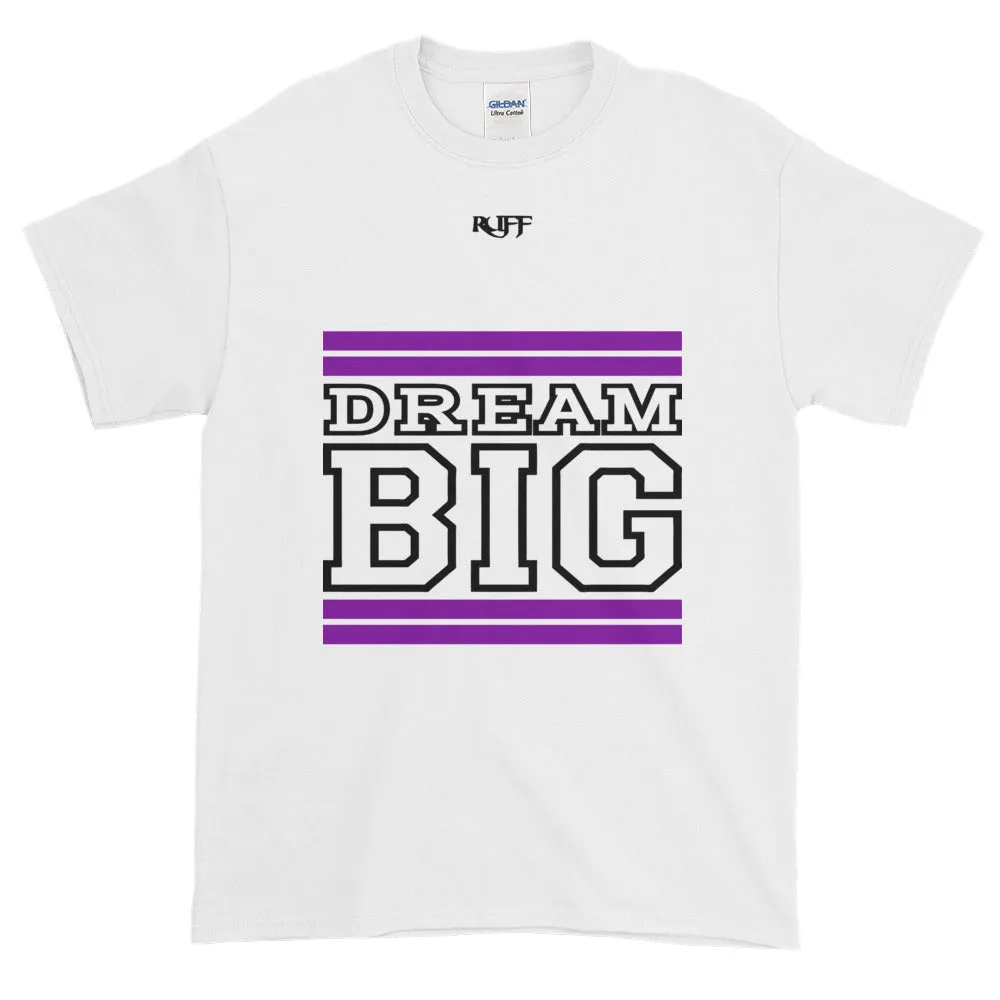 White Purple and Black Short-Sleeve T-Shirt