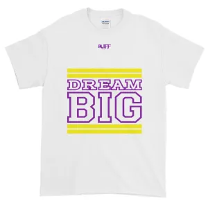 White Yellow and Purple Short-Sleeve T-Shirt