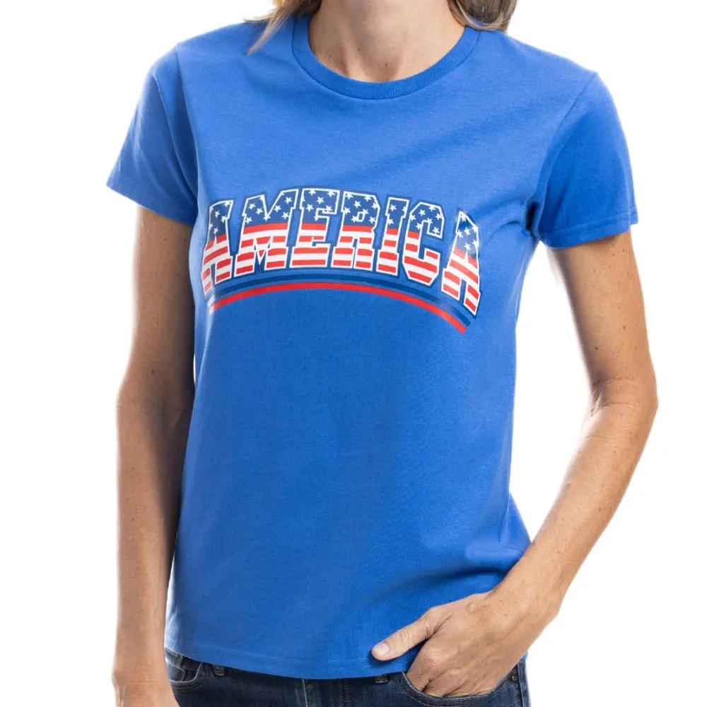 Women's America Stars and Stripes T-Shirt