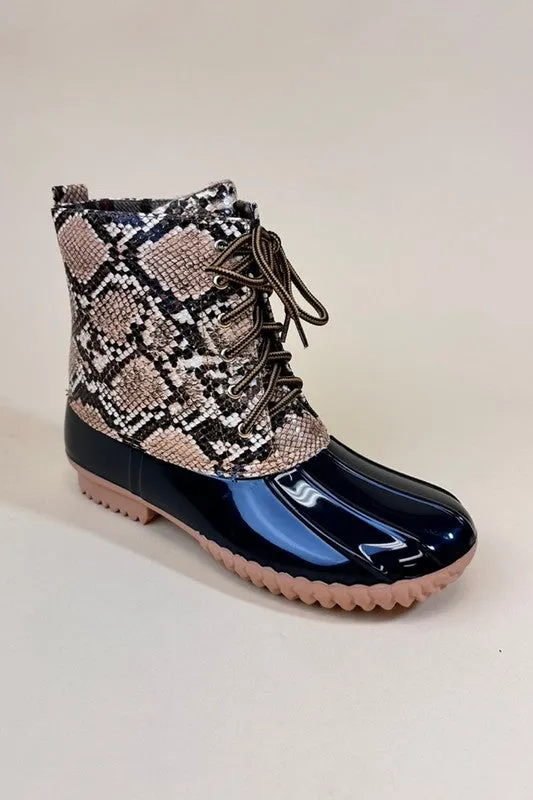 Women's Animal Print Rain, Snow, Mud, Boots