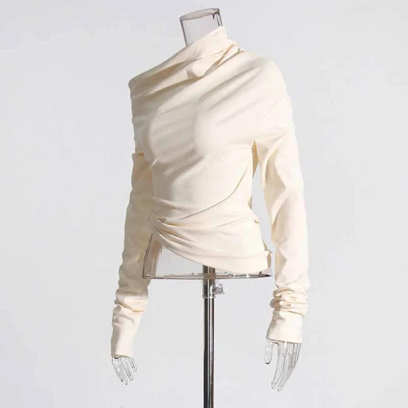 Women's Asymmetric Ribbed Top