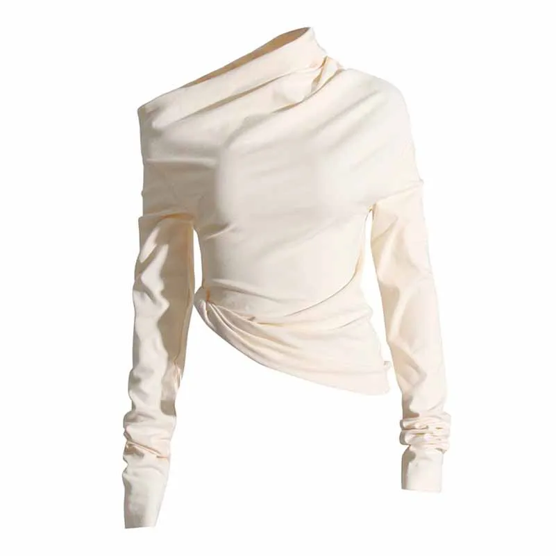 Women's Asymmetric Ribbed Top