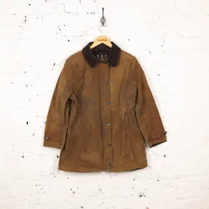 Women's Barbour Newmarket Wax Jacket - Brown - Women's L