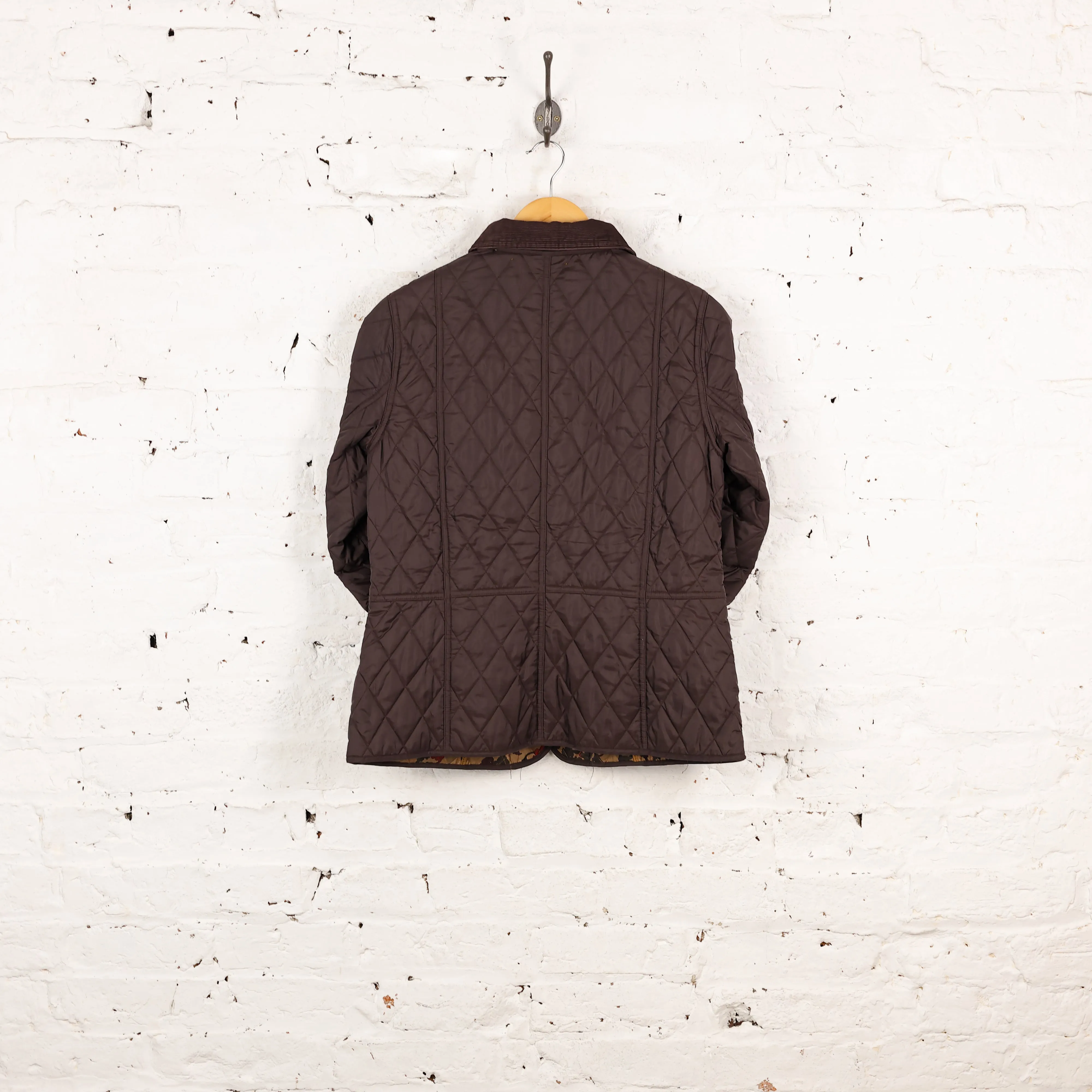 Women's Country Cottage Prints Barbour Liddesdale Quilted Jacket - Btown - Women's M