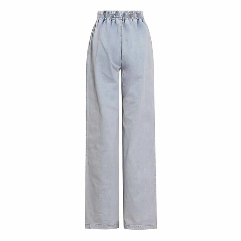 Women's Demin Pantsuit Tube Top & Jeans Set