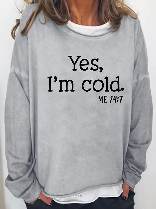 Women's Sweatshirt Pullover Streetwear Letter