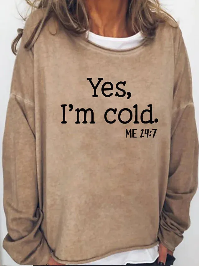 Women's Sweatshirt Pullover Streetwear Letter
