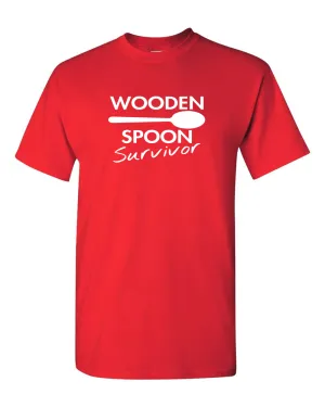 Wooden Spoon Survivor T-shirt Adult Humor Tee Sarcastic Funny T Shirt
