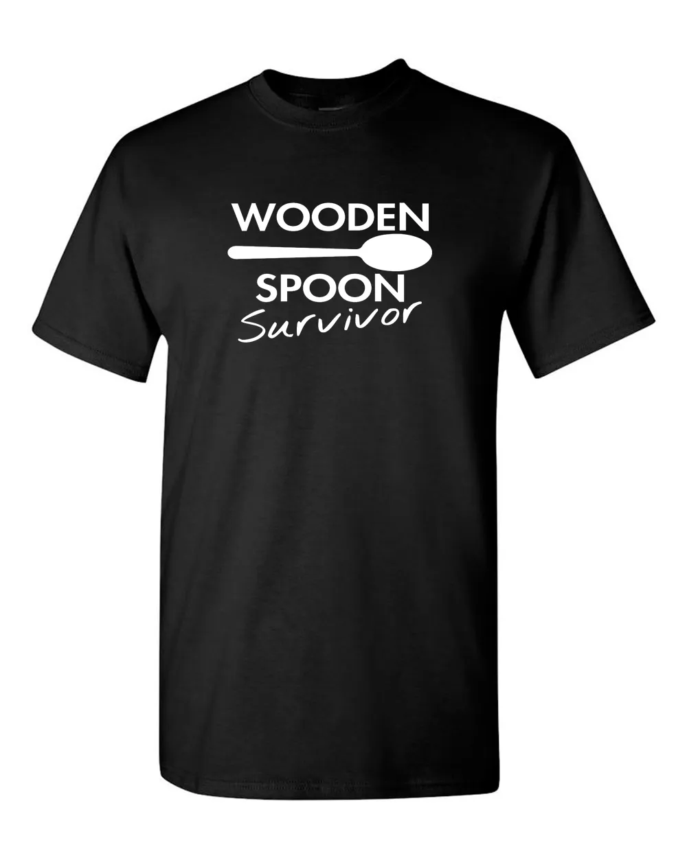 Wooden Spoon Survivor T-shirt Adult Humor Tee Sarcastic Funny T Shirt