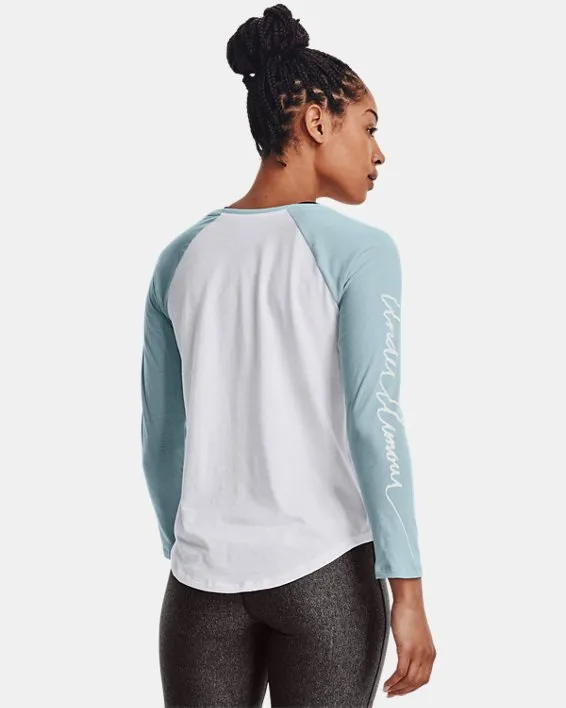 WORDMARK SCRIPT WOMEN'S BASEBALL LONG SLEEVE